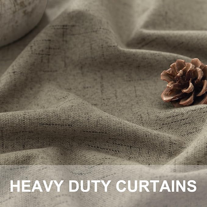 Living Room Darkening Curtains 63 Inches Long Small Bay Window Blackout - Image 2