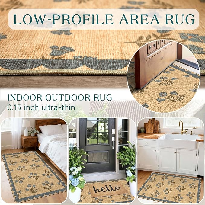 Floral Outdoor Rug - Image 5