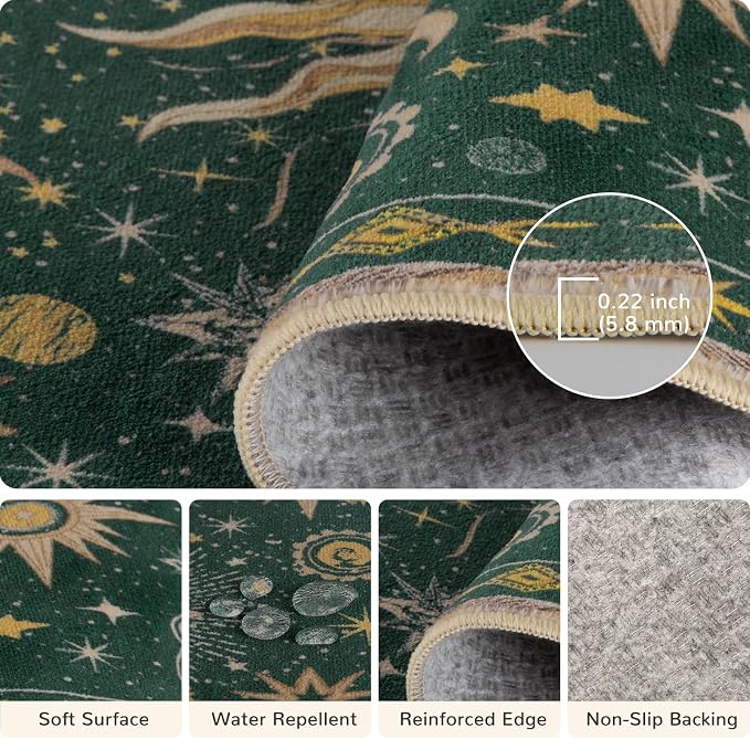 Vacuum-Friendly, 3x5 Washable Area Rug - Image 4
