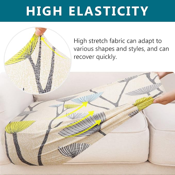 Printed Couch Cushion Covers, Sofa Covers Washable - Image 4