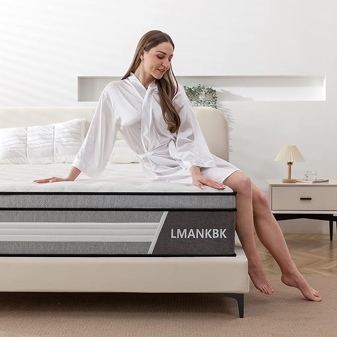 Full Mattress 12 Inch Hybrid Mattress Full - Memory Foam & Individually Pocket Coils Springs | Pressure Relief | Motion Isolation, Edge Support | CertiPUR-US Certified | Medium Firm