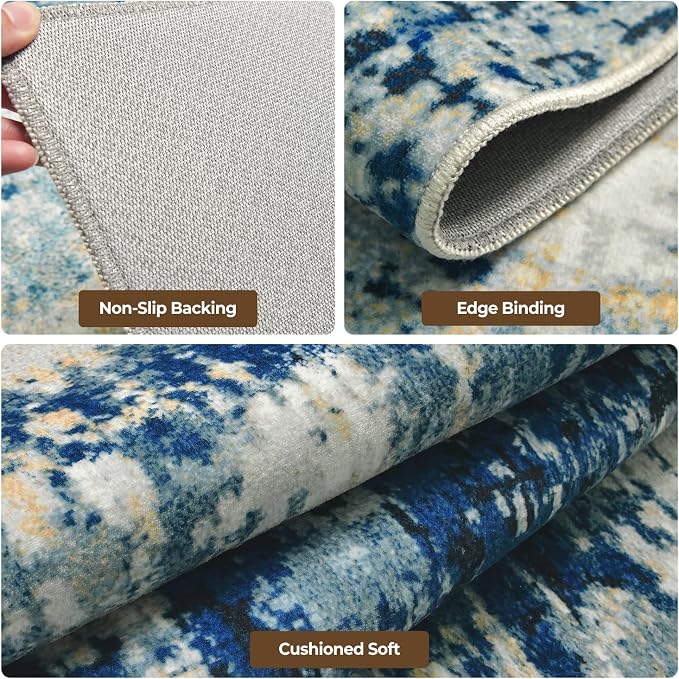 8x10 Washable Area Rug for Living Room, Dining Room, Playroom | Ultra Soft - Image 3