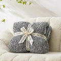 Snuggle Sac Super Soft & Reversible Heather Black Throw by SnuggleSac
