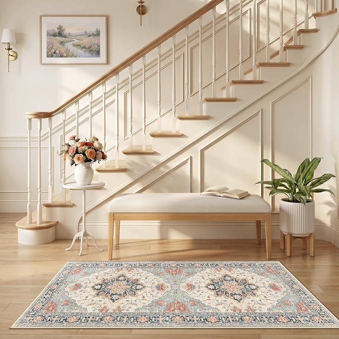 RELEANY Washable Area Rug, Runner 2'6"x5', Water Repellent, Pet Friendly - Image 2
