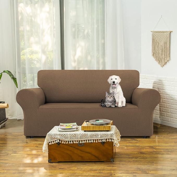LURKA Stretch Loveseat Sofa Slipcovers 1 Piece Couch Covers - Image 2