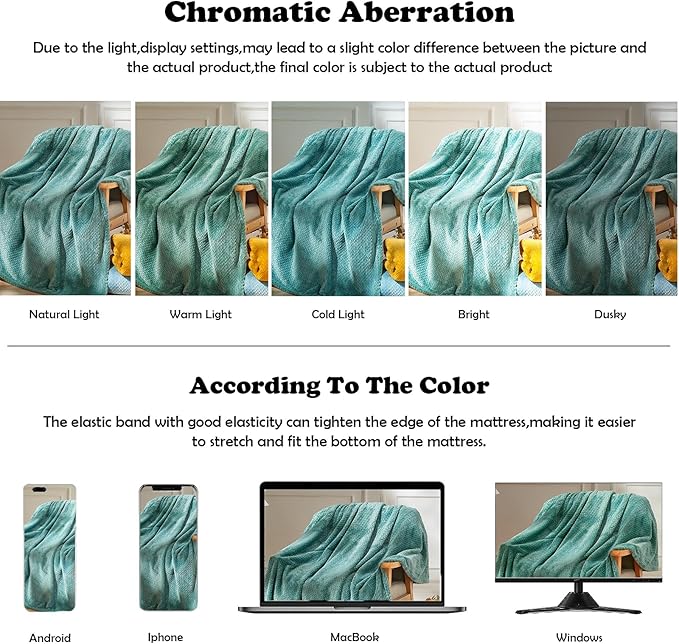 NEWCOSPLAY Super Soft Queen Blanket Light Teal Premium Silky Flannel Fleece Leaves Pattern Lightweight Bed Blanket All Season Use (Light Teal, Queen(90"x90"))