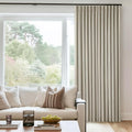Oatmeal Pleated Linen 100% Blackout Curtains 90 Inches Long by Twodrapes