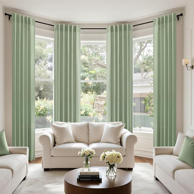 Sage Green Curtains 38 Inch Wide - Image 7