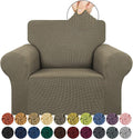 Stretch Chair Sofa Slipcover, Single Couch Cover, Khaki | 1-Piece Washable Sofa by KEKUOU