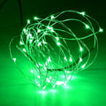 Karlling USB Plug in LED Fairy Lights,50 LED Bulbs 16 Ft Silver Wire Starry String Lights for Bedroom Patio Garden Party Wedding Commercial Lighting (Green)