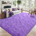 5x7 Purple Fluffy Soft Area Rug Non-Slip by ModernHomeDecor