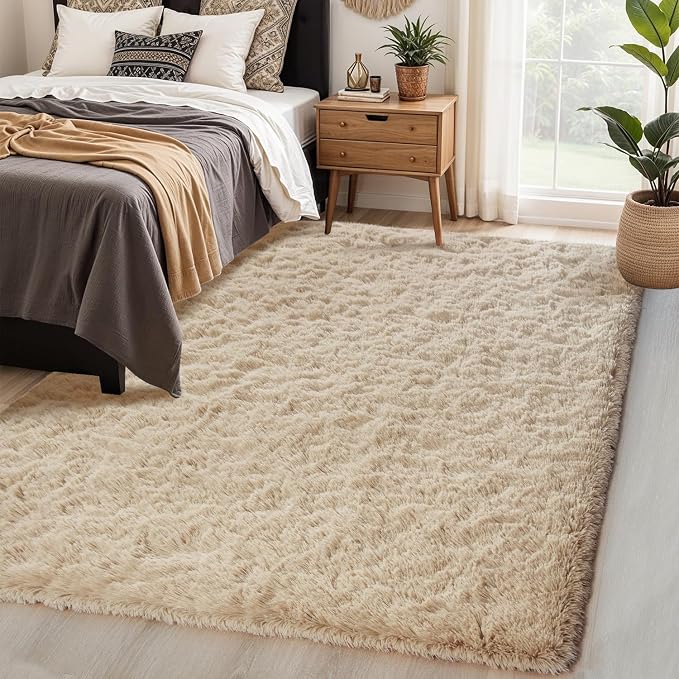 Chicrug Soft Area Rugs for Bedroom Living Room Plush Fluffy Rug 9x12 | Shag - Image 4