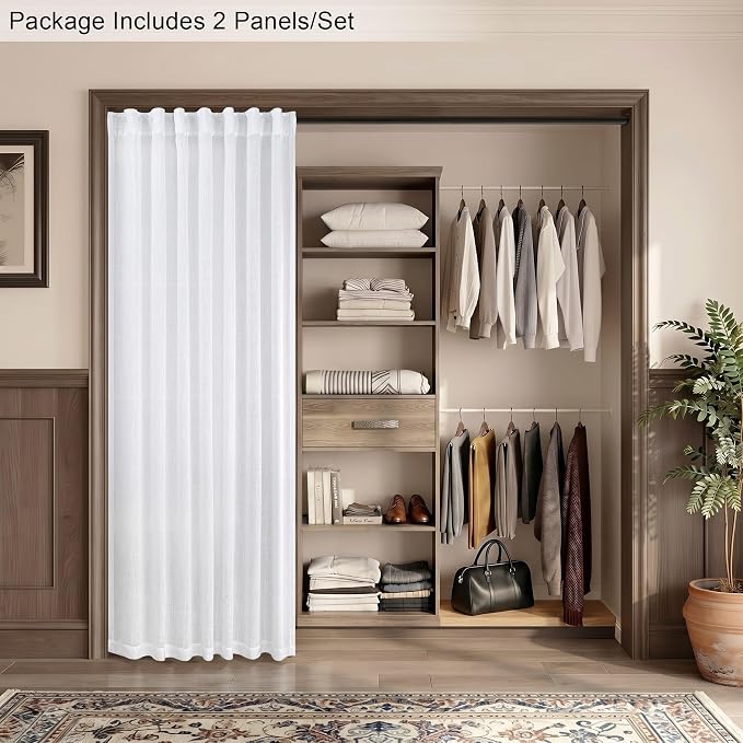 Pitalk White Curtains 78 Inches Long - Image 7
