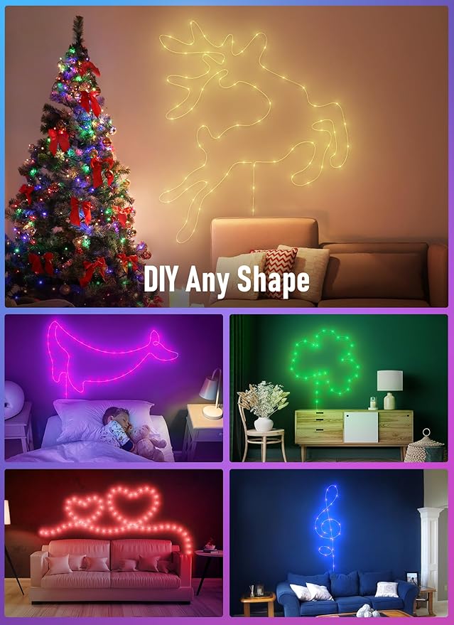 Brightown Plug in Fairy Lights Color Changing - 22 Colors 33FT 100 LED Fairy Lights with Remote,Halloween String Lights Indoor with 12 Lighting Modes, Multicolor Christmas Light for Bedroom Classroom