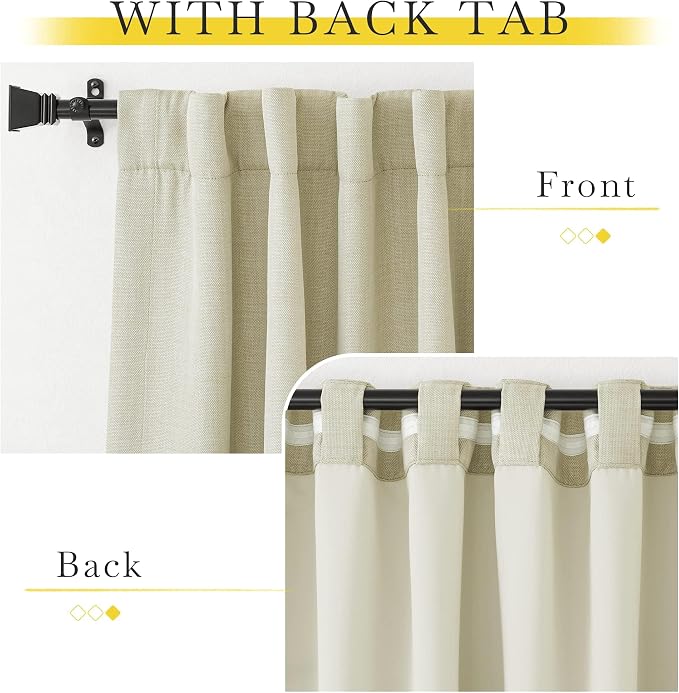 NICETOWN Room Darkening Bedroom Curtains 84 inches Long, Pinch Pleated Curtains - Image 8