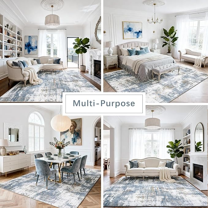 8x10 Washable Area Rugs for Living Room, Dining Room, Playroom - Image 5