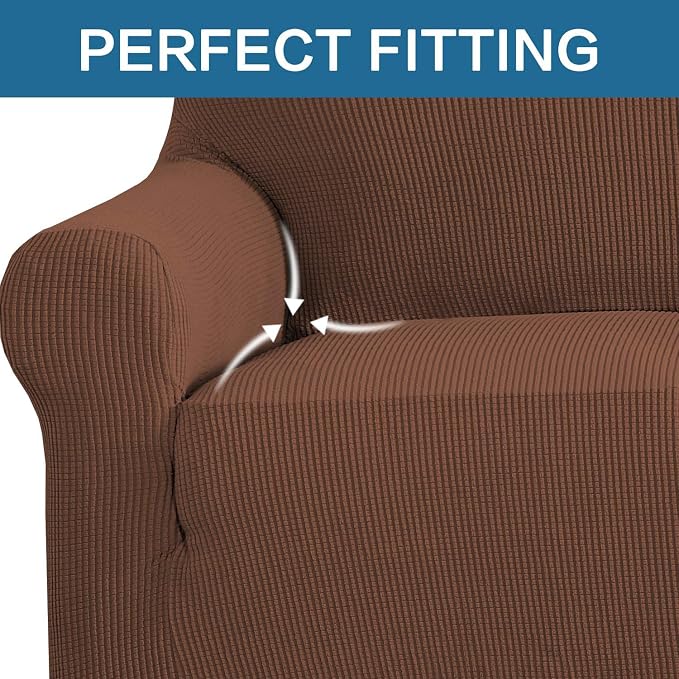 H.VERSAILTEX Stretch Couch Cover Loveseat Covers - Image 5