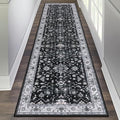 HEBE Hallway Runner Rug 2'x8', Washable Non Slip Kitchen Rug Runner | Soft Boho by HEBE