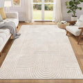 Pauwer 5x7 Area Rugs for Living Room, Modern Non Slip Washable Rug, Soft Fluffy by Pauwer