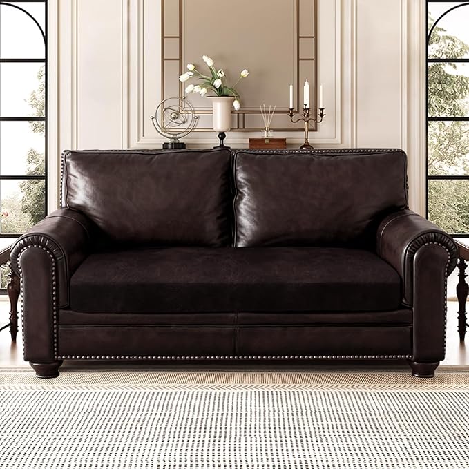ANARACHON Leather Look Couch Cushion Covers Sofa Seat Slipcovers Sets Couches - Image 2
