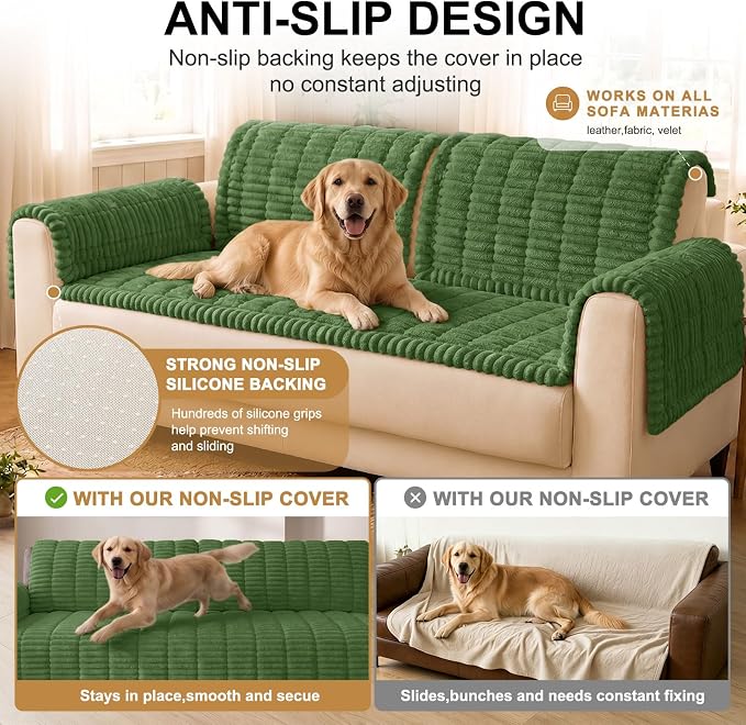 Smiry Couch Cover for Dogs, Non Slip Washable Sofa Protector for Pets | Soft - Image 10