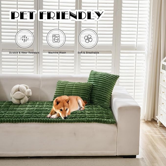 ZQFFB Couch Cover for Dogs Washable Non-Slip Pet Friendly Sofa Protector | - Image 2
