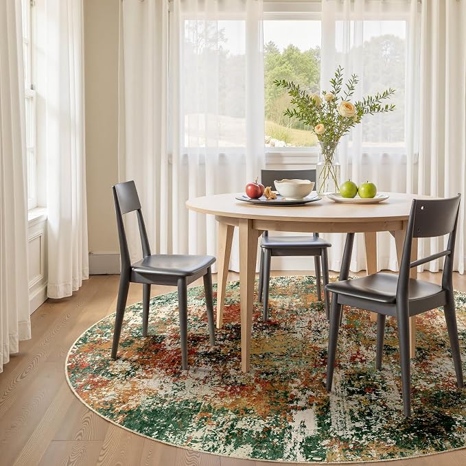 RELEANY Washable Round 6ft Area Rug - Image 2