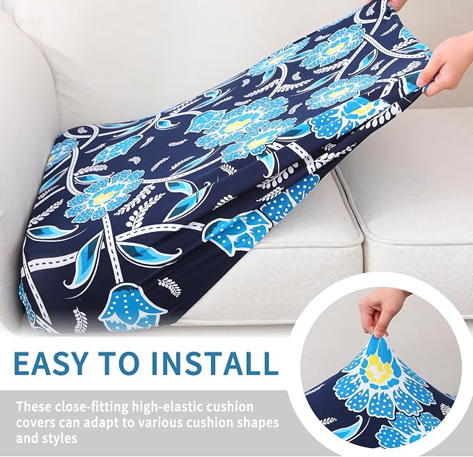 Printed Couch Cushion Covers, Sofa Covers Washable - Image 4