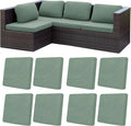 8Pcs Patio Cushion Covers, Outdoor Stretch Cushion Covers, Washable | Stretch by Unknown