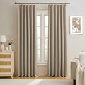 Pinch Pleated Curtains 108 Inch Long 9 FT Tall Curtains by KEQIAOSUOCAI