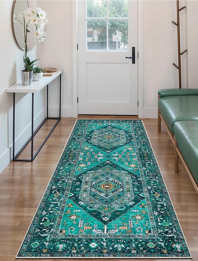 SERISSA 2x6 Washable Non Slip Boho Runner Rug - Image 5