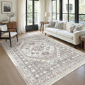 5x7 Area Rugs for Living Room, Large Washable Rug, Dining Room, Low Pile by Zesthome