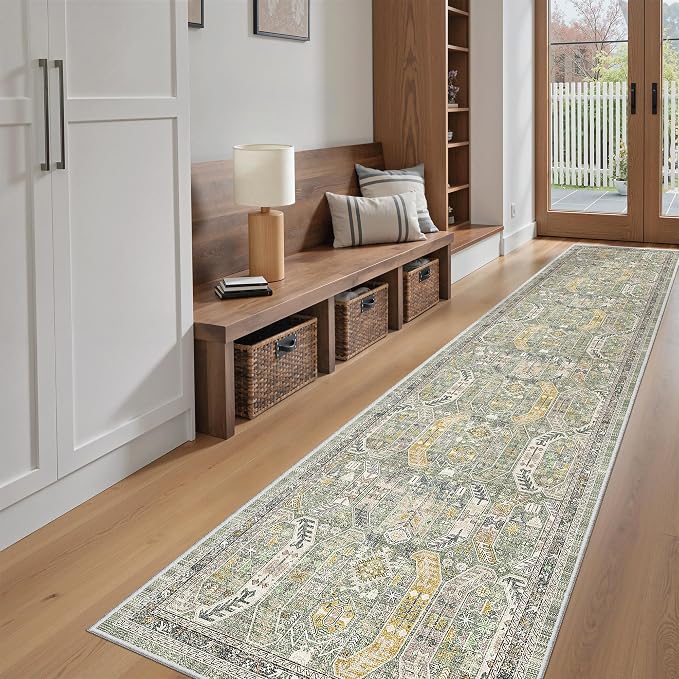 Madane Washable Runner Rugs 2x10 Long - Image 2