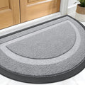 OLANLY Half Circle Front Door Mat Outside 29.5x17 All-Season Rubber Doormat | by OLANLY