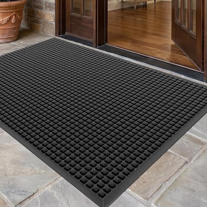 Front Door Mat Outside Entrance, Heavy Duty Waterproof Doormat | 61.5"x36" by WELDUN%E2%80%94IdealChoiceforHome