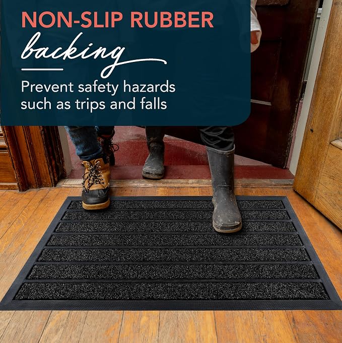 ubdyo Extra Durable Door Mat Outside Entrance | Dirt Trapping, Non-Slip Backing - Image 5