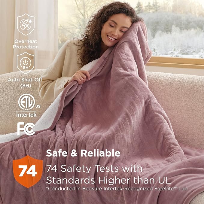 Bedsure Heated Blanket Full Size, Soft Electric Blanket - Image 6