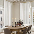 Beige White Pinch Pleat Semi Sheer Linen Curtain W70xL90 1 Panel | Light by Twodrapes