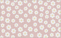 Flagship Carpets Schoolgirl Style Retro Daisies on Pink Educational Area Rug for Kids Room Seating Décor, Children's Classroom, Play Carpet for Teaching and Playroom, 7'6 "x 12'