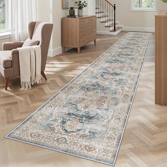 Madane Washable Runner Rugs 2x12 Long by Madane