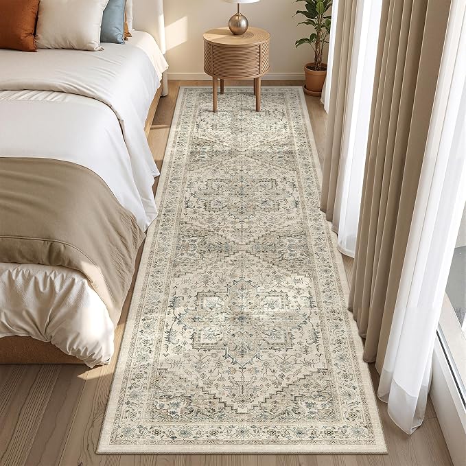 Runner Rug 2x8 Runners for Hallways Washable Rugs, Non Slip Low Pile Soft - Image 5
