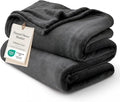 Bedsure GentleSoft Fleece Bed Blankets Full Size Charcoal by Unknown