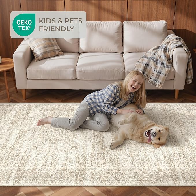 3x6 Runner Rug Non Slip, Washable Hallway Runner Rug, Nursery Room, Soft Runner - Image 9