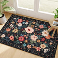 DUKINO 2x3 Door Mat Indoor Entrance, Floral Washable Rug Non Slip, Non-Shedding by DUKINO