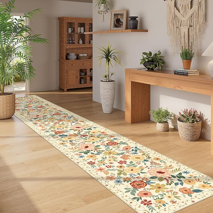 DUKINO 2x12 Washable Runner Rug, Non Slip Long Kitchen Rugs, Low Pile, Soft - Image 4