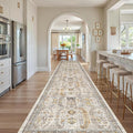 Madane Hallway Runner Rug 3x16 Washable Kitchen Runners Long, Low-Pile by Madane