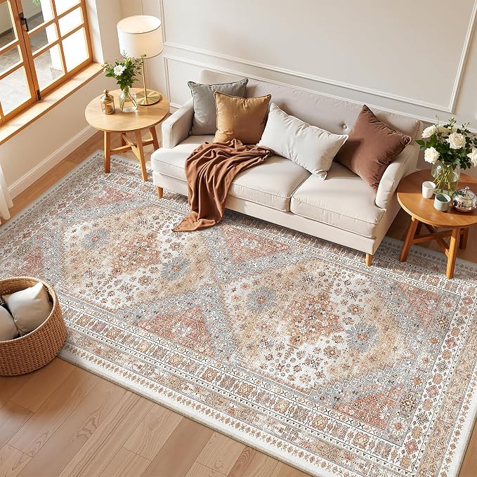 4x10 Runner Rug Non Slip, Washable Hallway Runner Rug, Nursery Room, Soft - Image 5