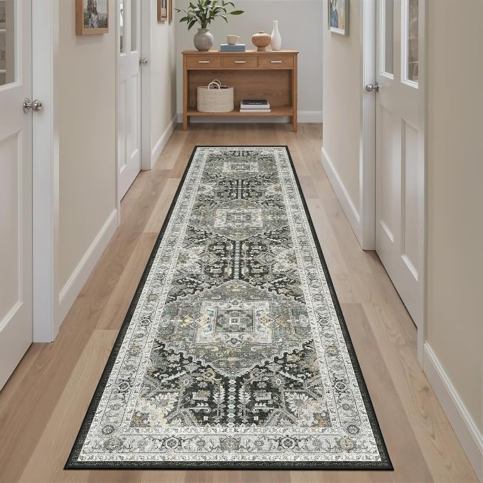 Madane Hallway Runner Rug 2x8 Washable Kitchen Rugs, Soft Non Slip Throw Entry - Image 3