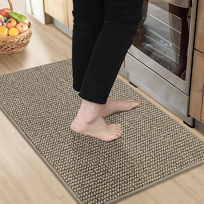 BEQHAUSE Kitchen Rugs 20"x32", Non-Slip Kitchen Mats by BEQHAUSE