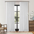 Snow White Pleated Linen 100% Blackout Curtains 108 Inches Long | Pinch Pleat by Twodrapes